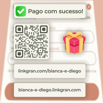 Receba seu link e QR Code